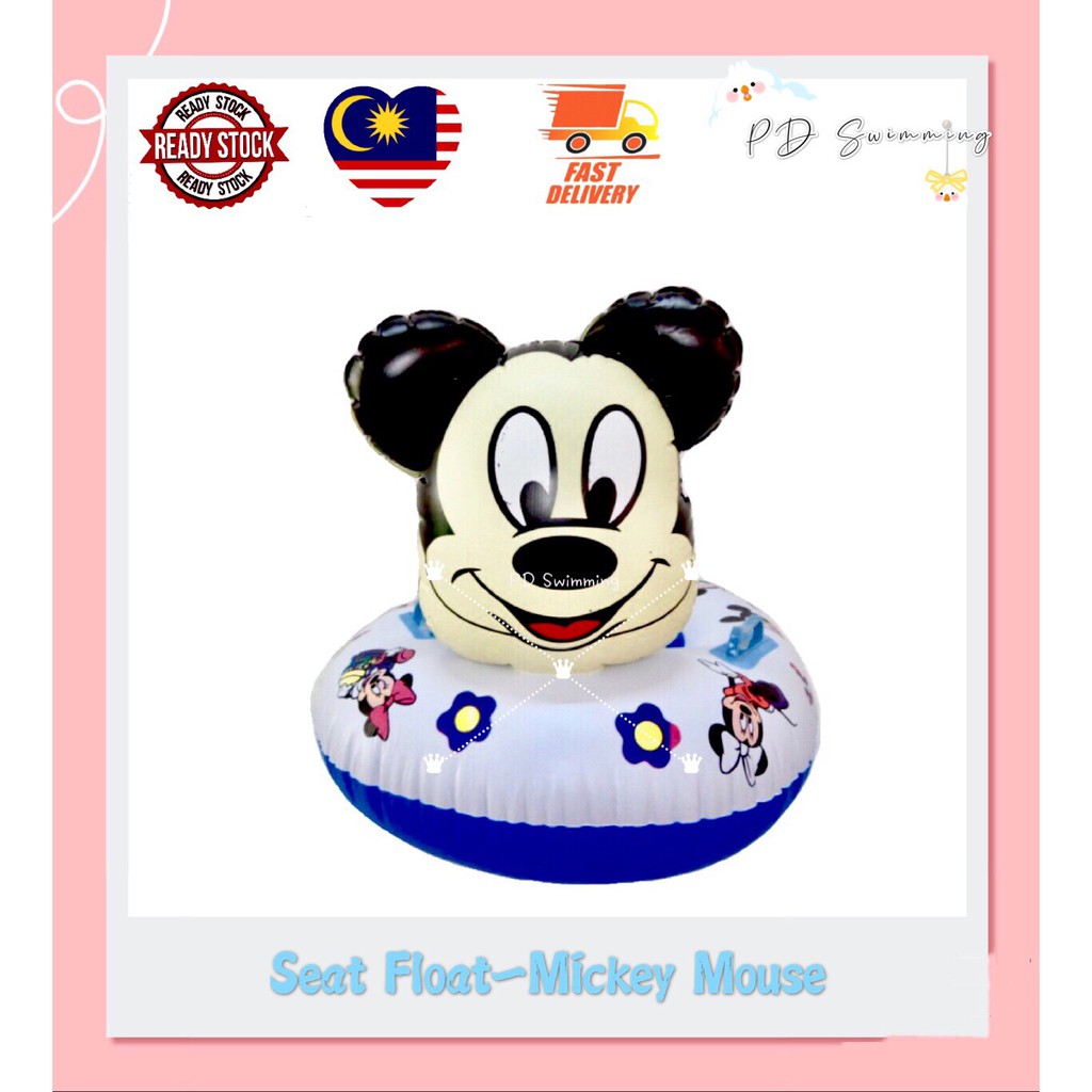 Mickey Mouse cartoon Baby Kids Inflatable Swimming Pool Seat Boat Car ...