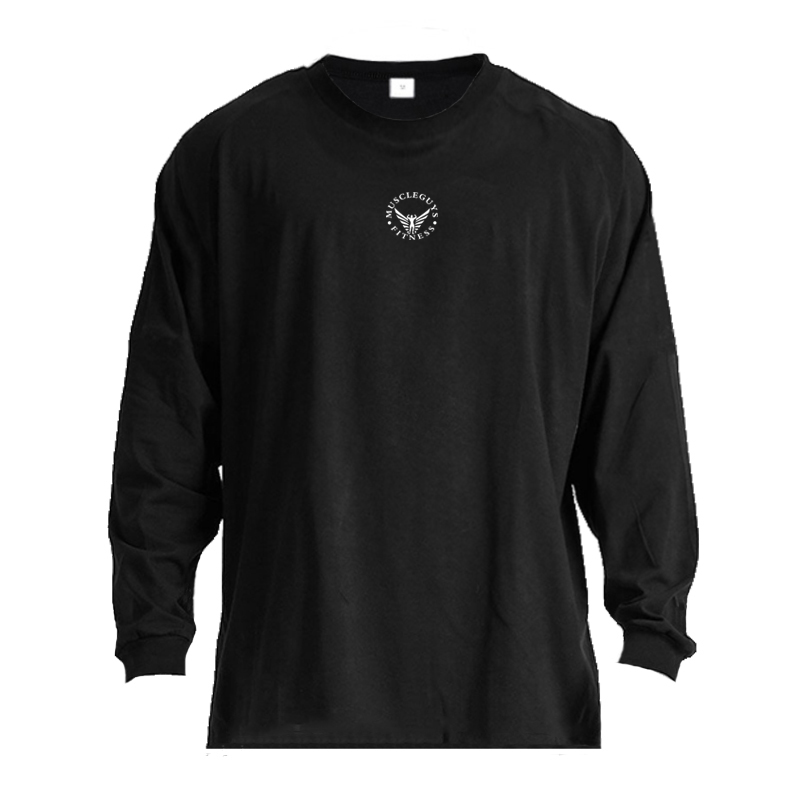 oversized black long sleeve t shirt