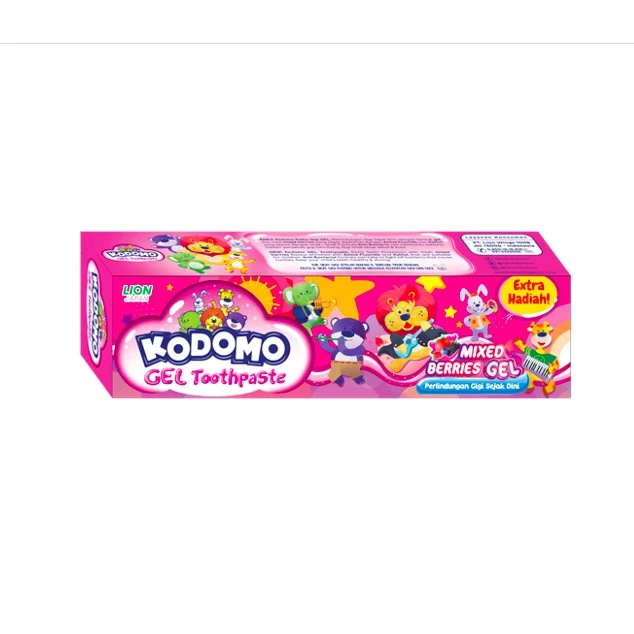 Kodomo Pasta Gigi Gel Mixed Berries Tube 45 gr - Gambar 3