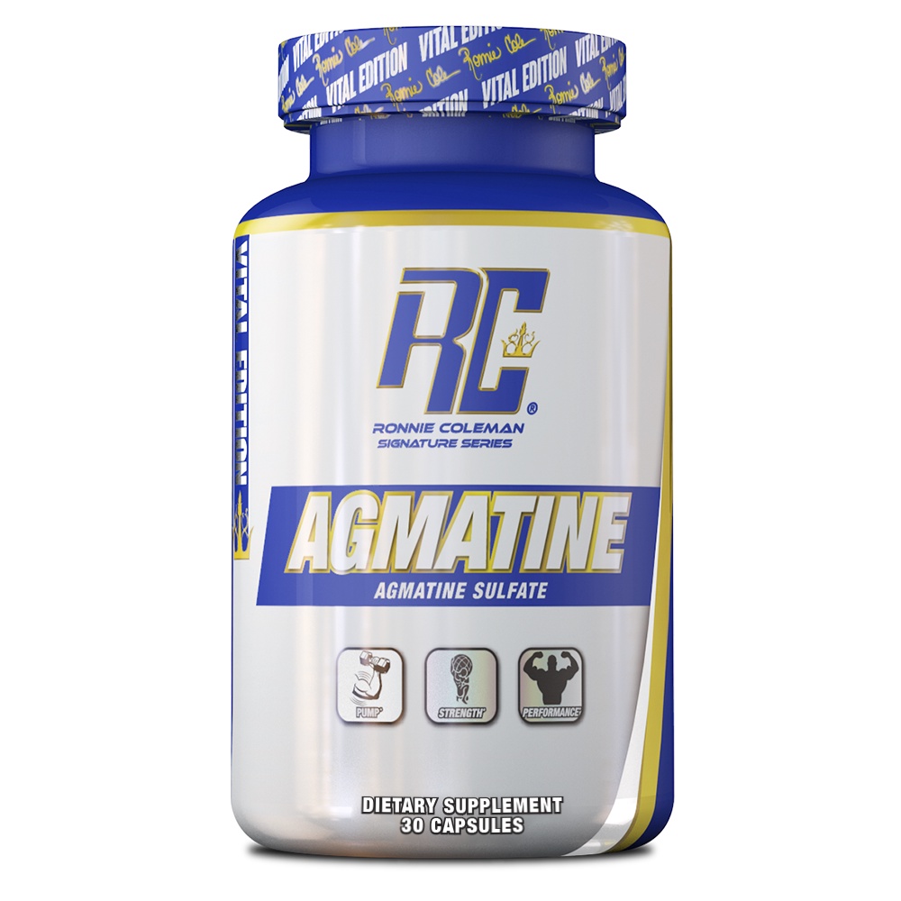 Ronnie Coleman Agmatine Nitric Oxide Pre Workout Pump, 30 Capsules
