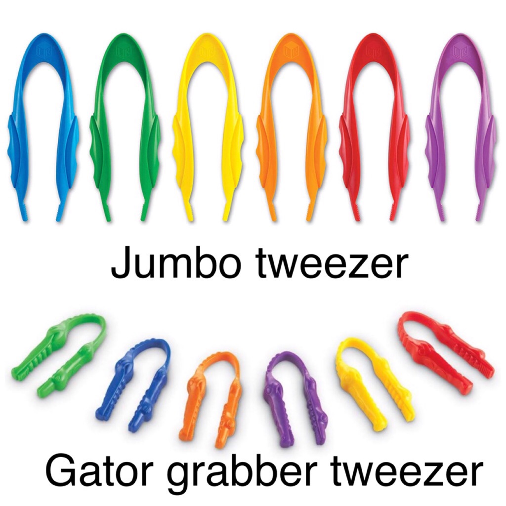 Learning resources motor skills tools jumbo tweezers / gator grabber tweezers / Wand