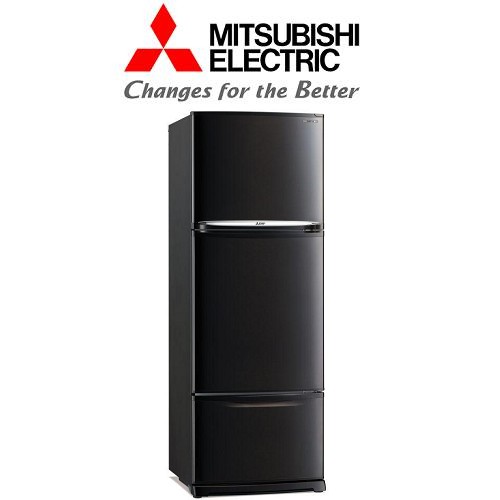 MITSUBISHI MR-V45EG 343L 3 DOOR REFRIGERATOR (Silver/Black/Stainless ...