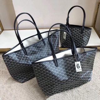 goyard Gy Tote bag Korean Official Dog Tooth Ladies Casual College Student  Child Mother Soft Leather Shoulder Portable Shopping