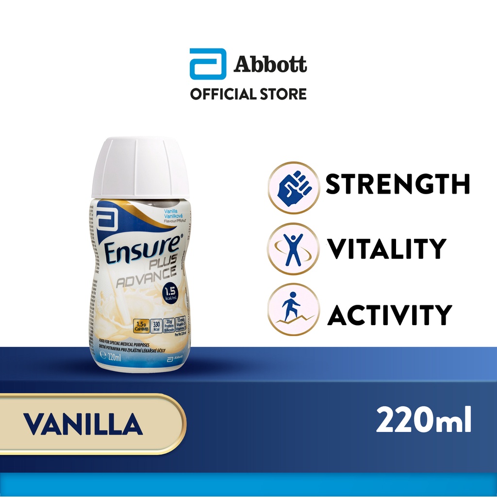Ensure Plus Advance ReadytoDrink Adult Nutrition Vanilla 220ml