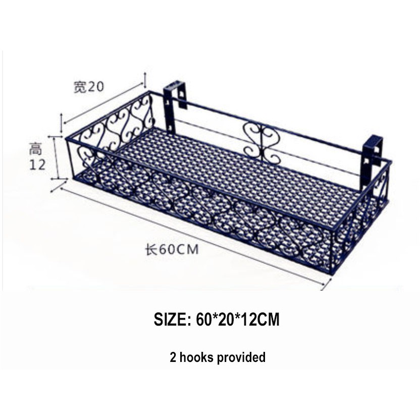 Flower Pot Rack Balcony Corridor Railing Hanging Plant Basket★Hanger Racks ★Gardening Shopee