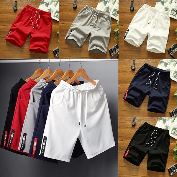 Men Shorts Casual Short Pants Men Sports Shorts Cropped Shorts Drawstring  Shorts Men's Clothing seluar