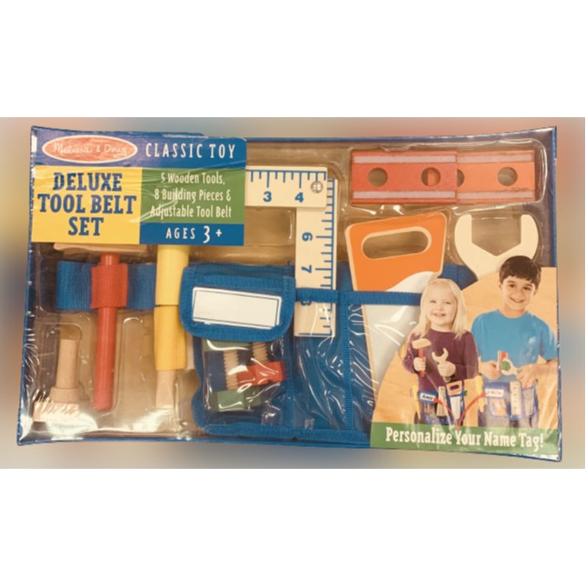 Melissa & Doug: Deluxe Wooden Tool Belt Set [KYDZ International