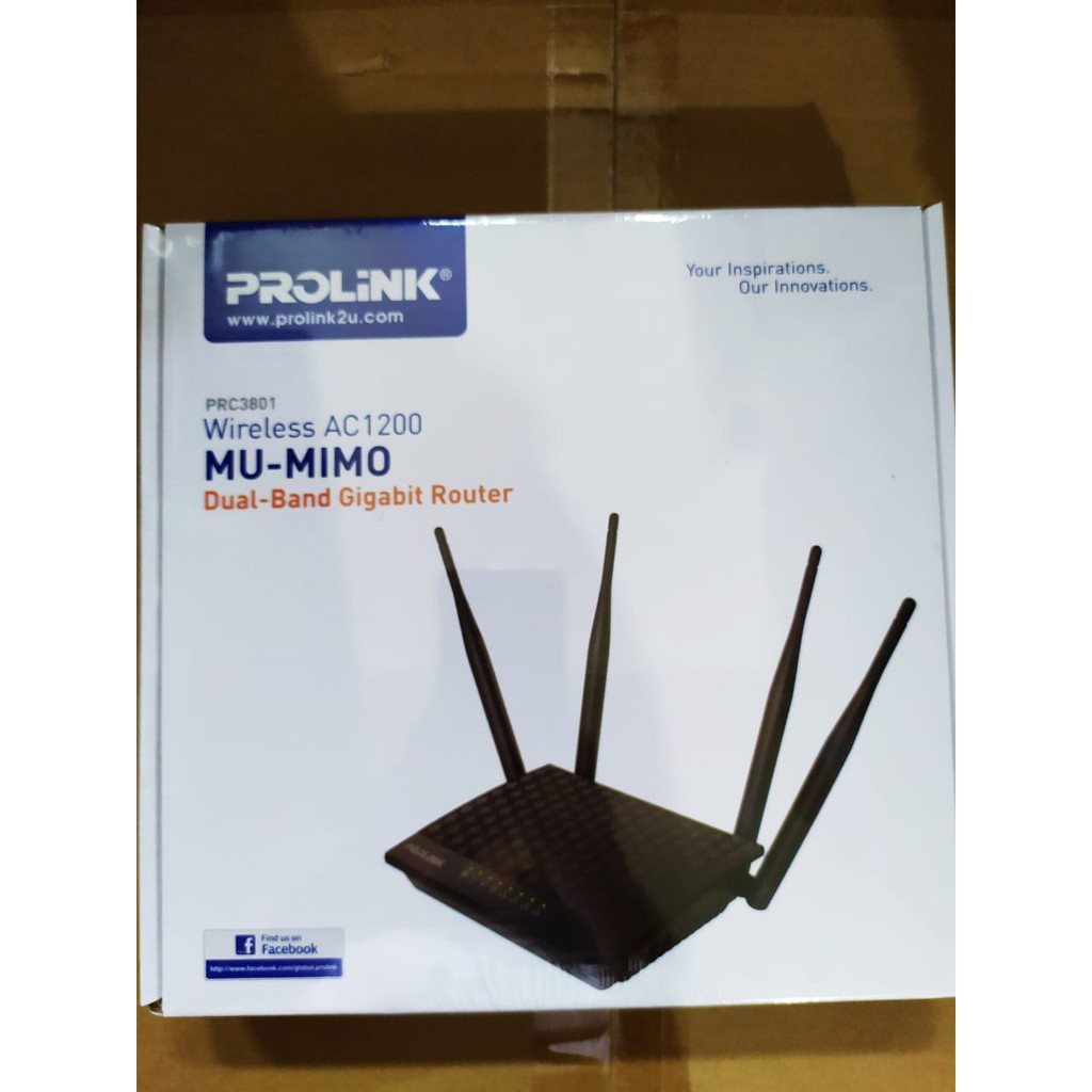 Prolink Router PRC3801 Wireless AC1200 MU-MIMO Dual Band | Shopee Singapore