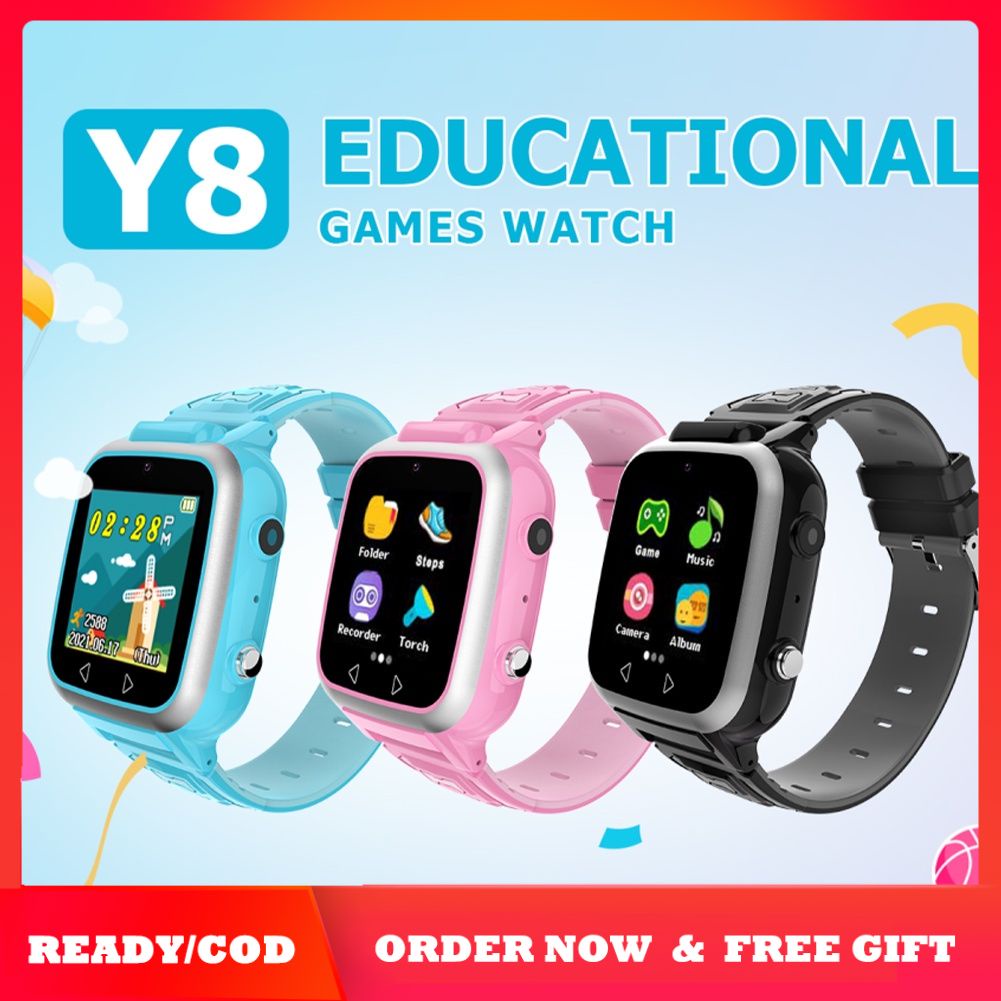 YES BIG SALE Smart Kids Watch Y8 Music Game Smartwatch Pedometer Dual Camera Children MP3 Children Gift Shopee Singapore