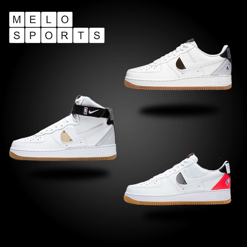 Air force 1 on sale nba white black