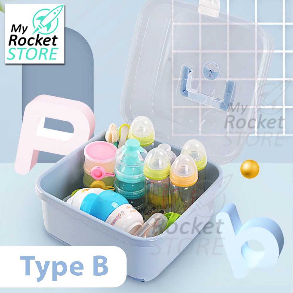 Bottle drying rack storage box Baby Milk feeding bottles cups pacifiers ...