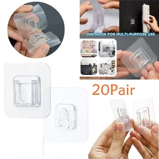 Double Sided Adhesive Wall Self Adhesive Hooks Heavy Duty Self Adhesive  Self Adhesive Hooks, Multi Purpose Transparent Adhesive Self Adhesive Hooks  For Bathroom And Kitchen From Chaplin, $0.32