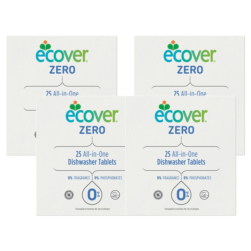 [Bundle of 4] Ecover ZERO Dishwasher Tablets 25s Shopee Singapore