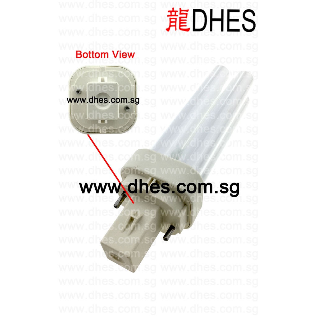 Philips Master 2 Pin 2P PL-C PLC 10W 13W 18W Light Tube 827 Warm White ...