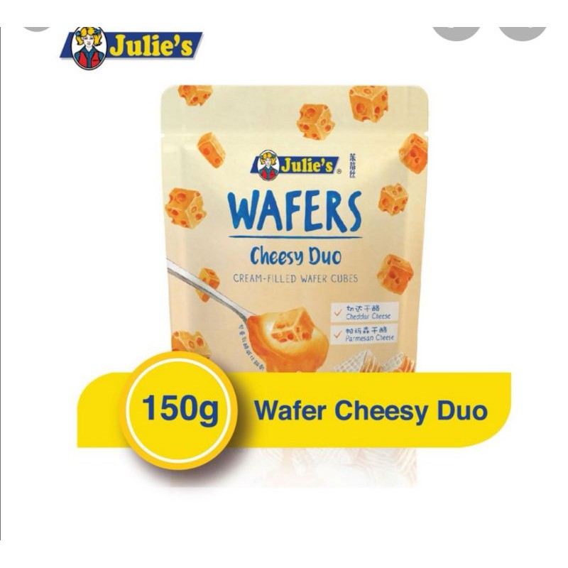 Julie Wafer Cheesy Duo Biscuit 150g Shopee Singapore 