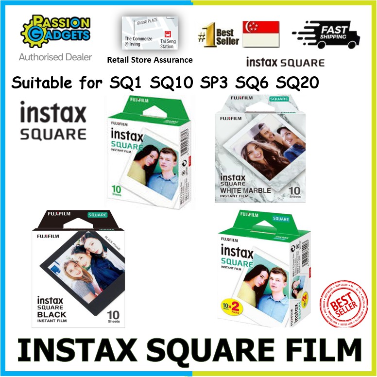 SG Cheapest Fujifilm Instax Square Film for Fuji SQ10 SQ20 SP3 SQ6 SP3