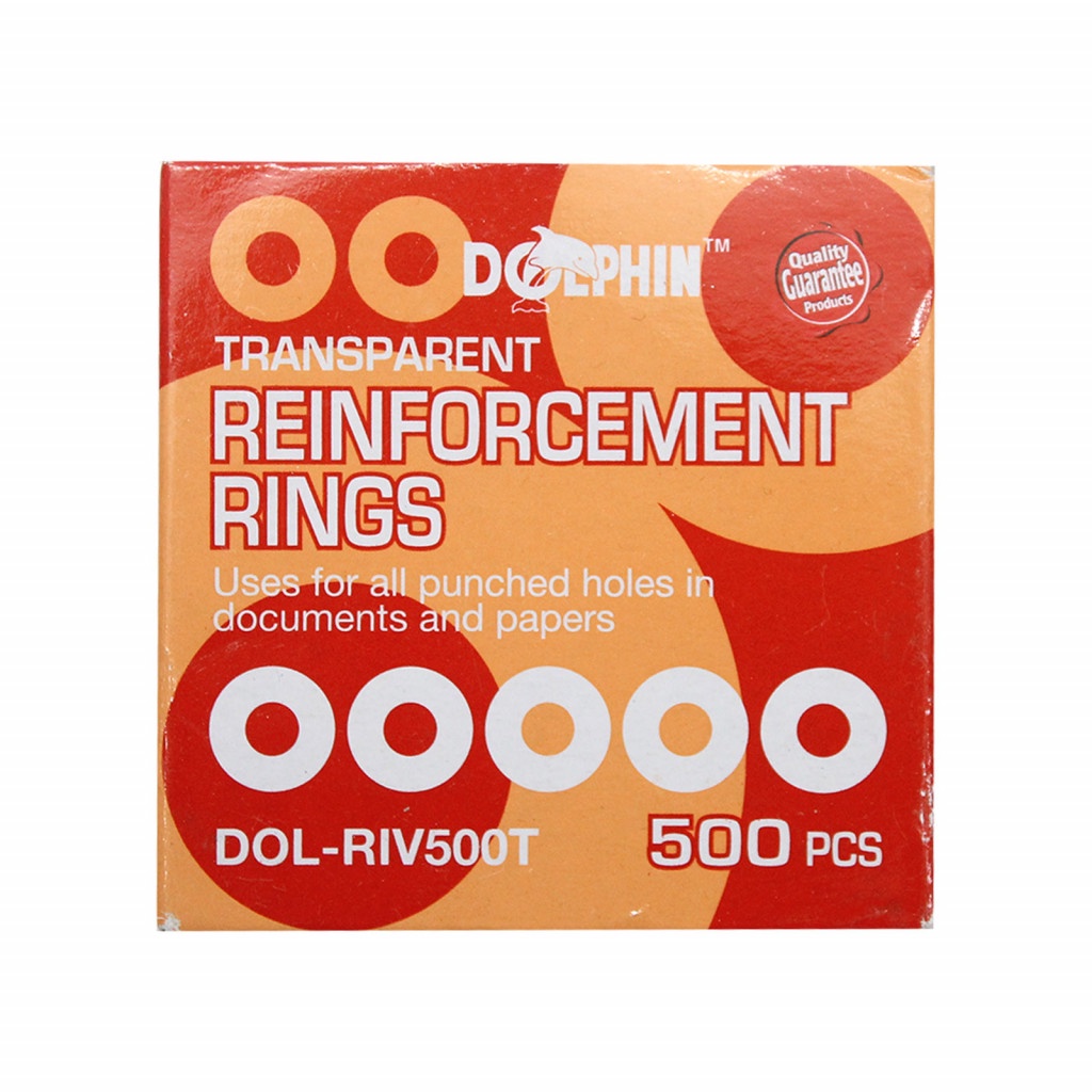 Dolphin Reinforcement Ring DOL-RIV500T Transparent 500's | Shopee Singapore