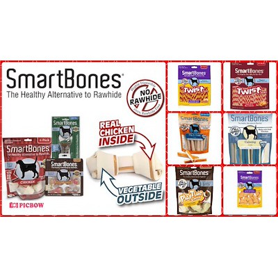 NEW Flavors! SMARTBONES smart bones DOG CHEWS smart twist TREATS DENTAL ...