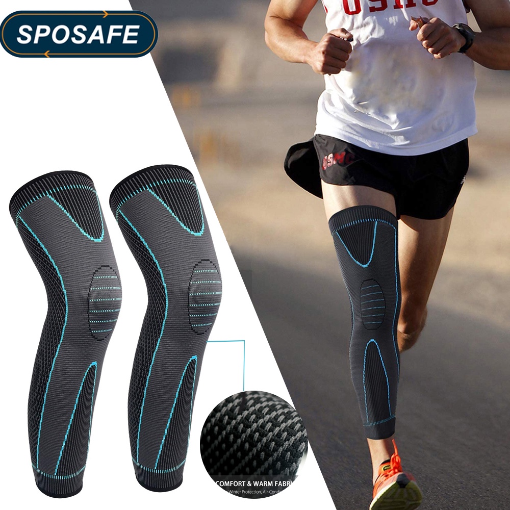 BraceTop Sports Compression Leg Sleeves Extra Long Leg Brace Knee ...