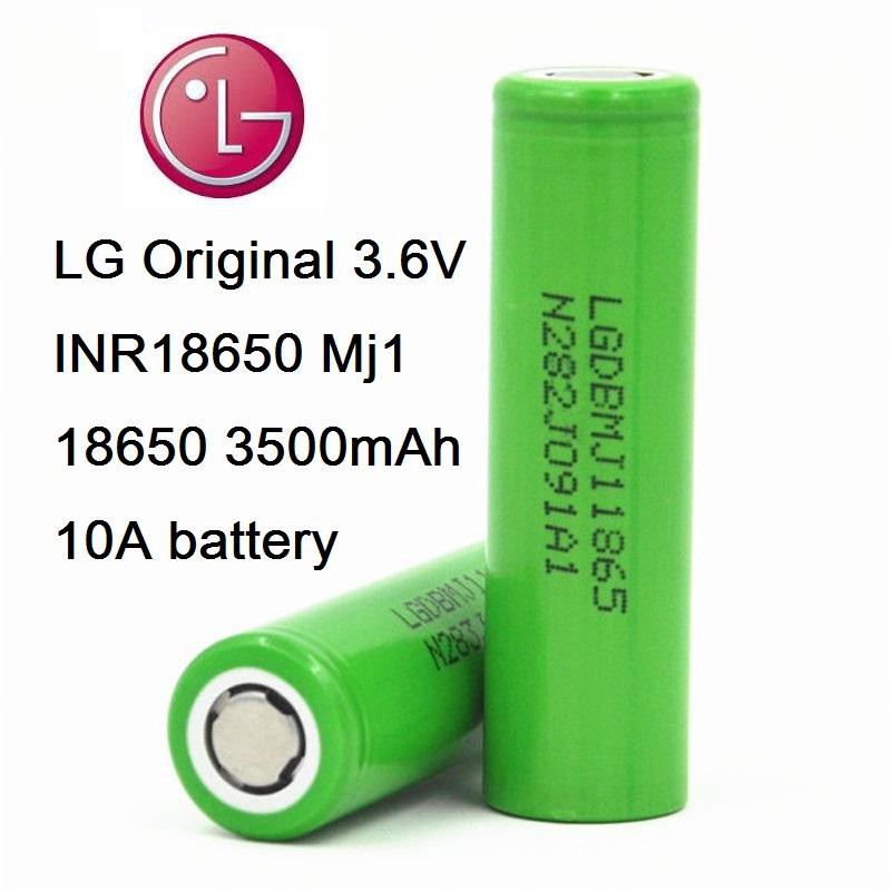 LG MJ1 3500mAh, 10A Flat Top High Drain 18650 Battery | Shopee Singapore