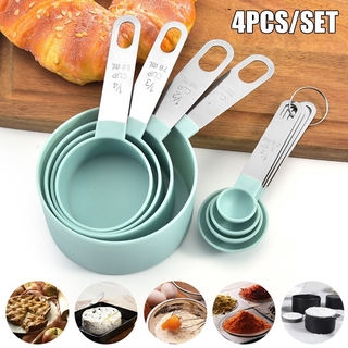 Magnetic Measuring Spoons Set Stainless Steel with Leveler-9pcs Multicolors Measuring Cups Set for Baking, Measuring Cups and Spoon Set Kitchen