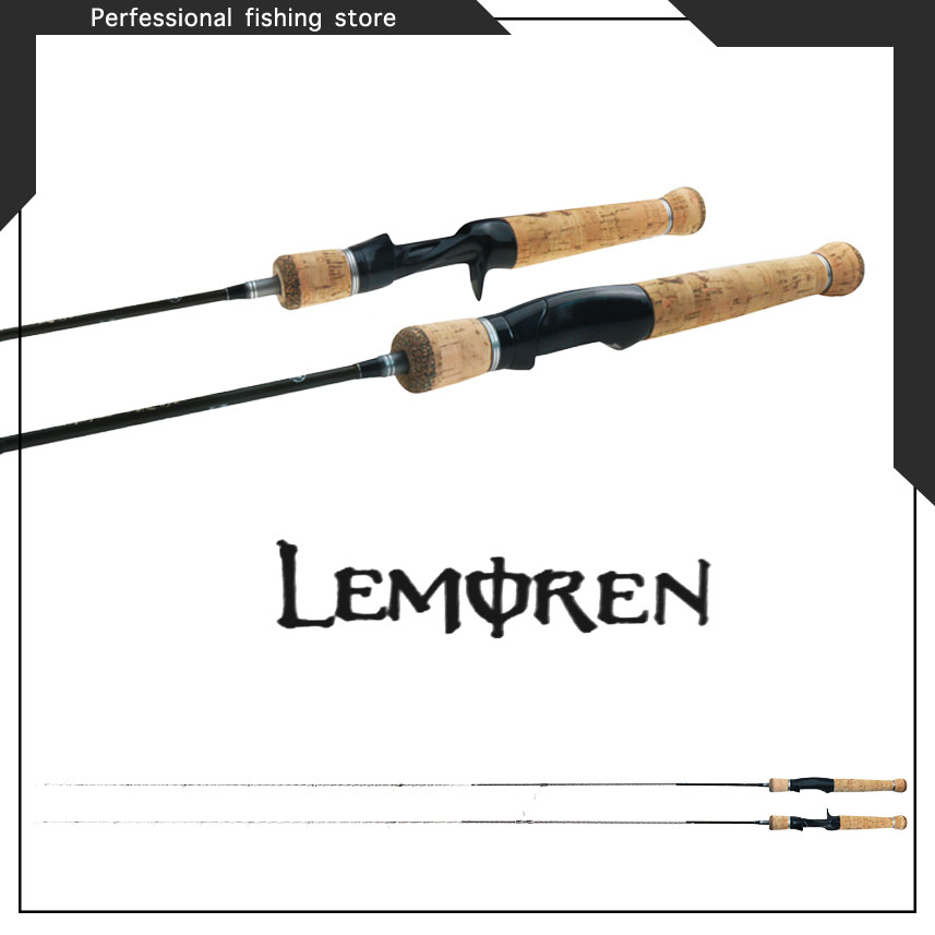 LEMOREN 1.37M/1.5M/1.68M/1.8M/1.98M Ultra light Fishing Rod Spinning ...