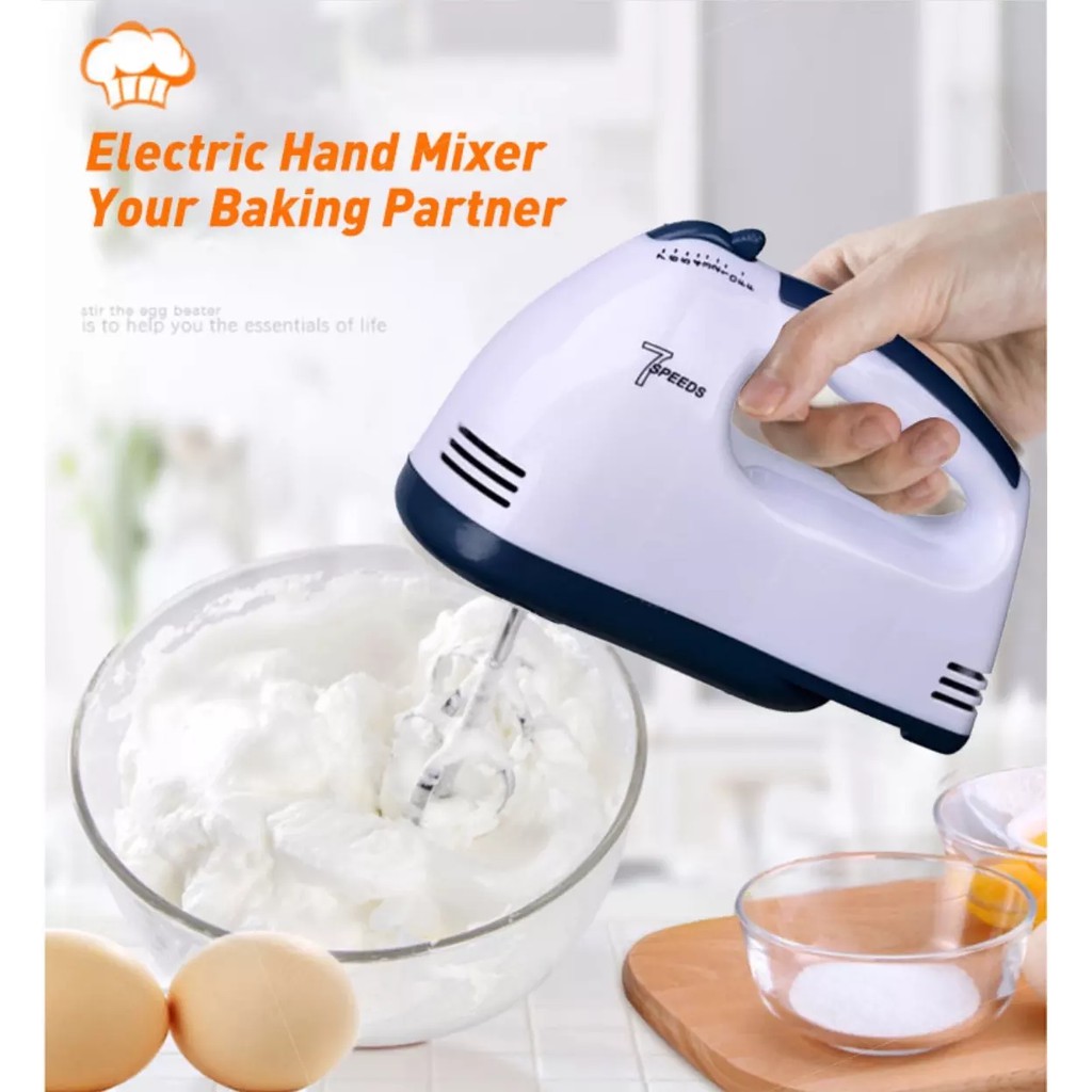 SG Seller】Automatic Handheld Mixer Electric Baking Kitchen Cake
