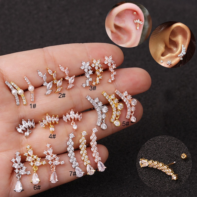 Earring Lifters,hypoallergenic Earring Backs For Droopy Ears,adjustable  Crown (3 Pairs, Gold, Silver, Rose Gold)