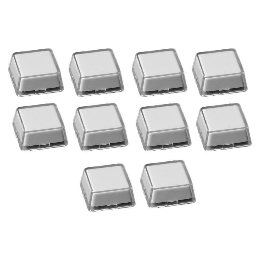 10 Sets Transparent Keycaps Gray Buttons Double-layer Sticker Keycaps ...