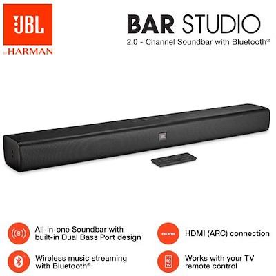 New JBL Bar Studio 2.0 channel Soundbar with Bluetooth | Shopee