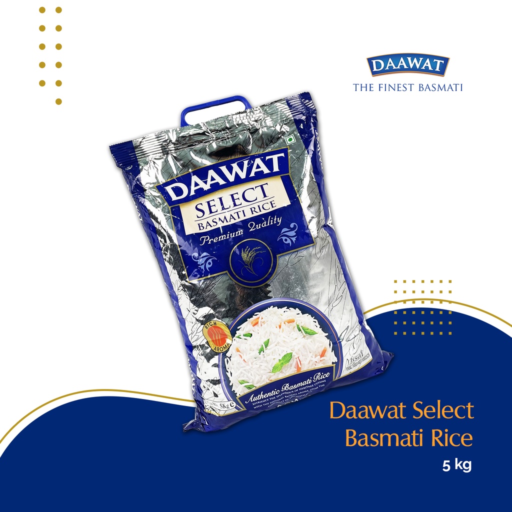Daawat Select Basmati Rice [20 X 1kg] / [4 X 5kg] Carton / 25kg Bag ...