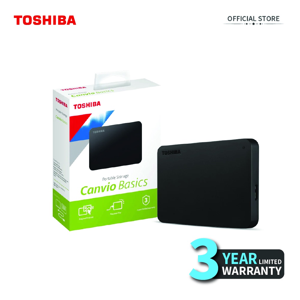 Toshiba Canvio® Basics External HDD / Hard Disk / Hard Drive / USB