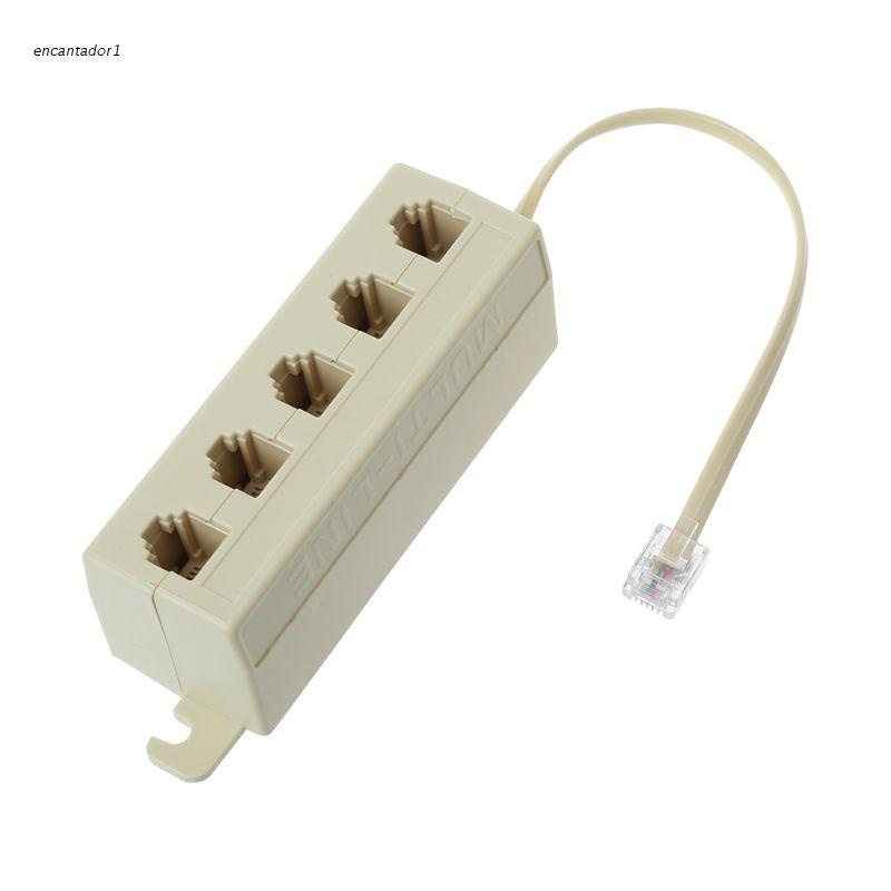 Splitter RJ11 6P4C – Adattatore Divisore Da Maschio A 2 Femmine – Beige