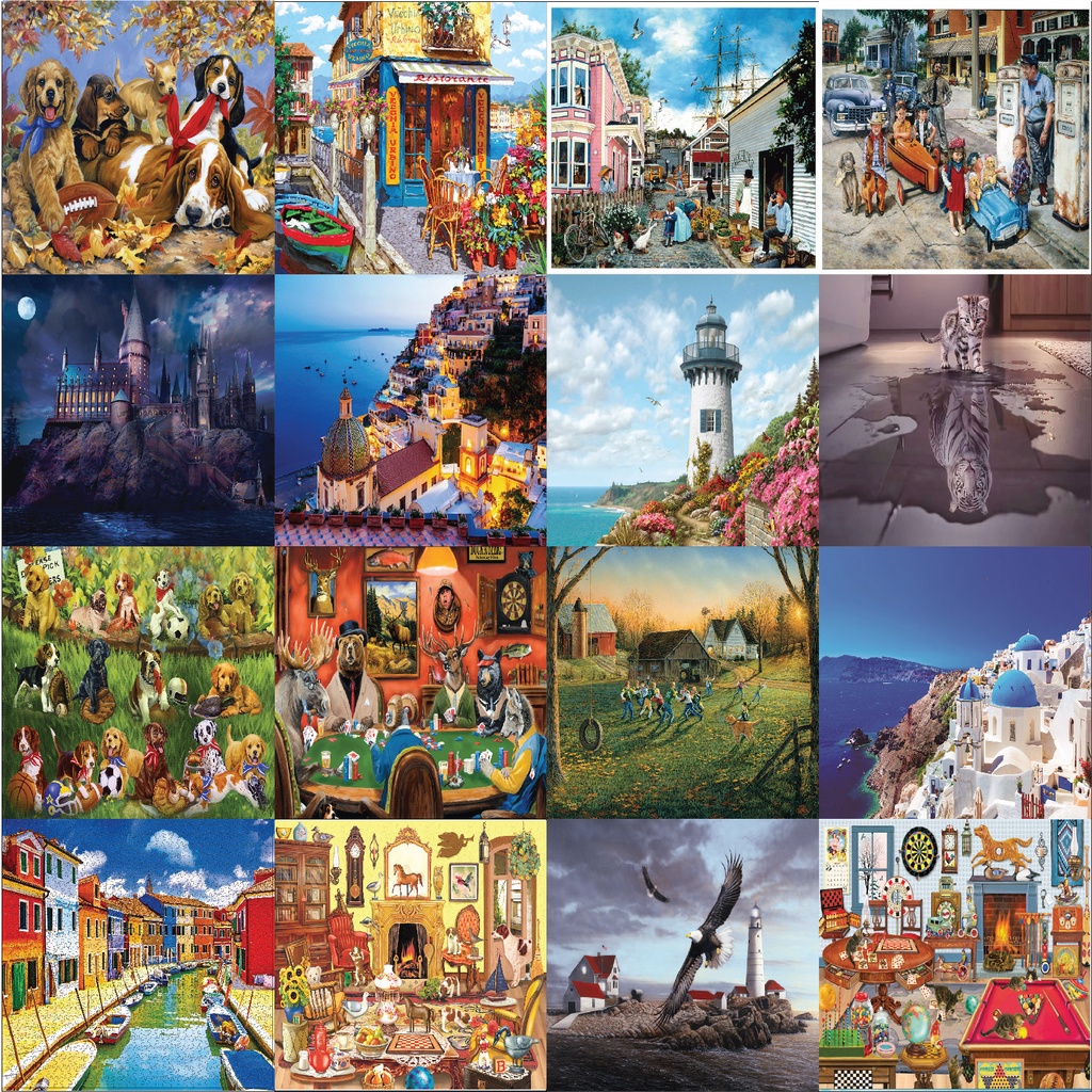 50 1000 Piece Jigsaw Puzzle Models, Thick Pieces Without Paper Shreds ...