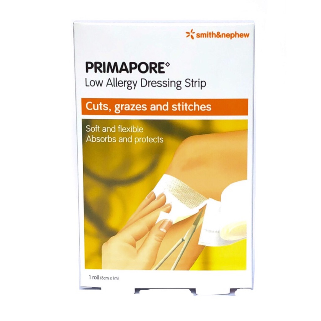 Primapore Low Allergy Dressing Strip (8cm x 1m in 1 roll) Shopee