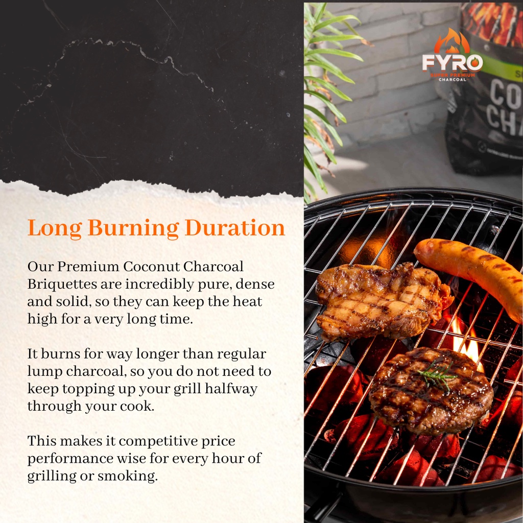 Coconut charcoal clearance bbq