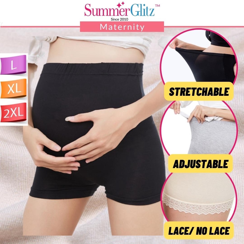 SUMMERGLITZ Maternity Plus Size Modal Safety Pants Pregnant Maternity ...