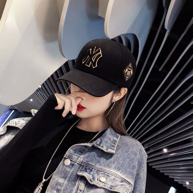 Korean Leather New York style baseball cap #008