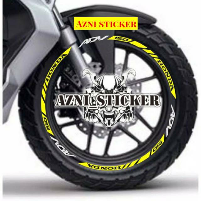 Honda adv list sticker, honda adv motorbike rim sticker | Shopee Singapore