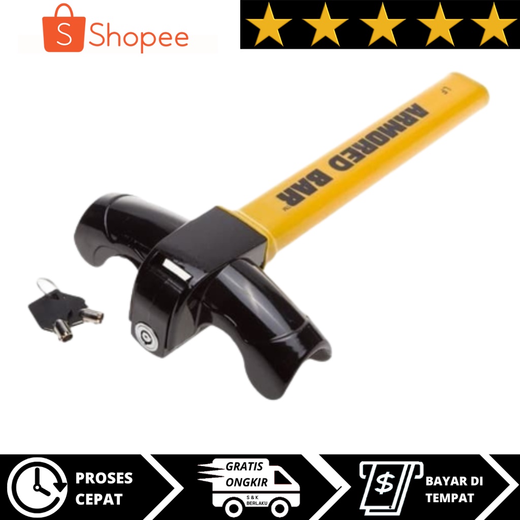 100% ORIGINAL T-Model Car Steering Wheel Lock T-Model Armored Bar ...