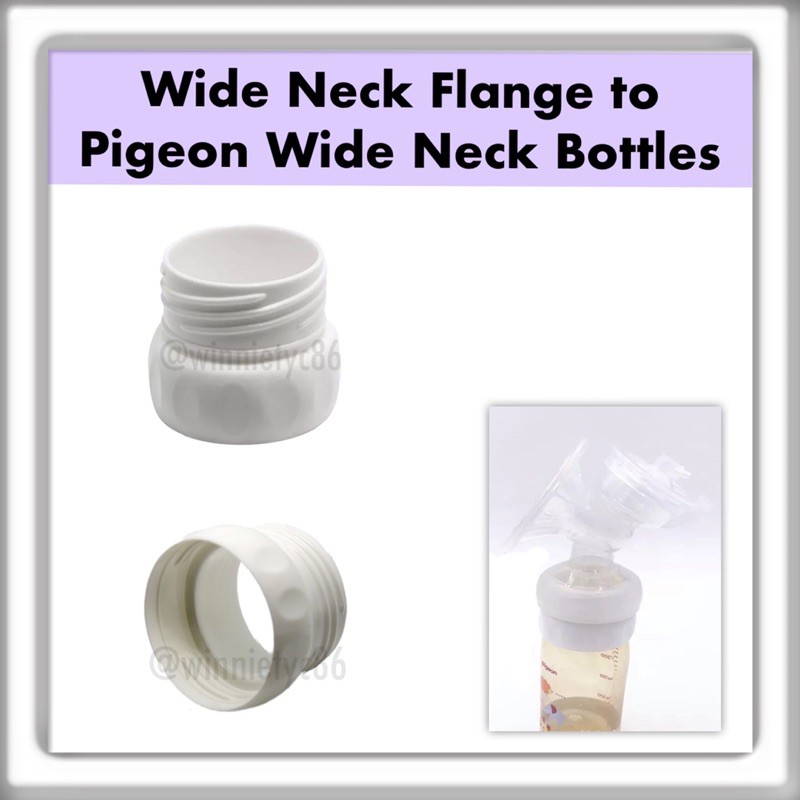 Bottle Adaptor Adapter Converter for Spectra Maymom Avent Wide Neck Flange to Pigeon Wide Neck Bottle Shopee Singapore