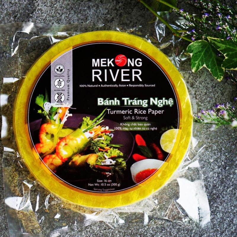 MeKong River Turmeric Rice Paper 22cm- Clearance Sales | Shopee Singapore