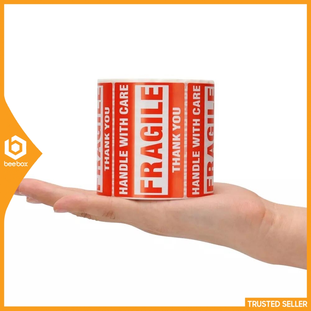 Fragile Sticker For Fragile Item Packaging(13cm x 7cm x 500 Pcs ...