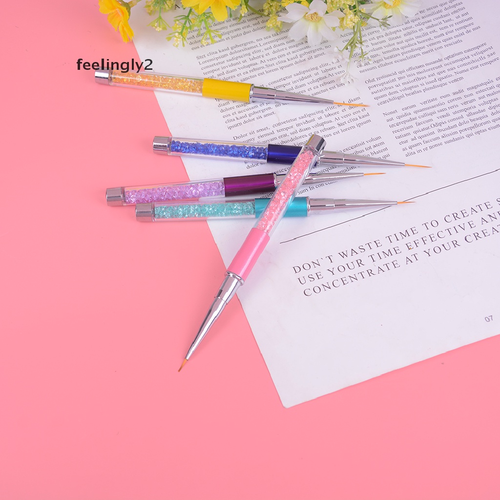 [feel] Nail Art Line Brush UltraThin Line Drawing Acrylic Manicure Nails Design Tool Shopee