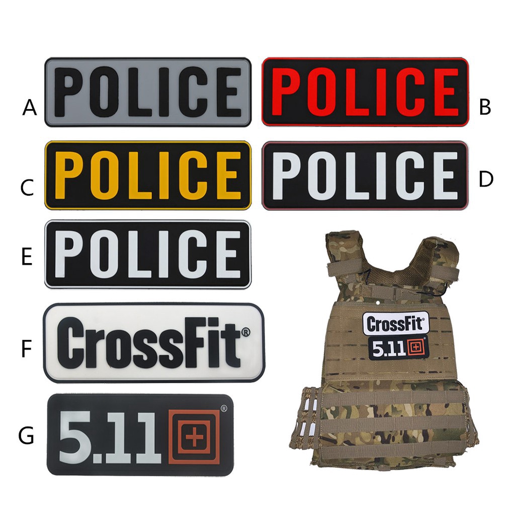 CrossFit 5.11 PVC Táctico Militar Moral Parches Insignias Emblema