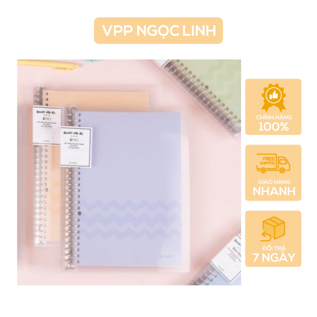 Klong Binder B5 Notebook 120gsm PLASTIC LID WITH 26 HOLES, thick ...