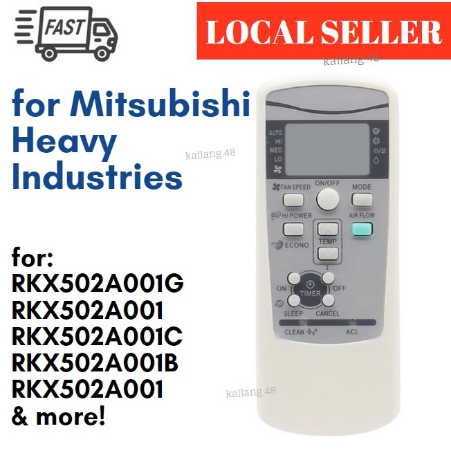 Mitsubishi Heavy Industries Aircon Remote Control Controller RKX502A001