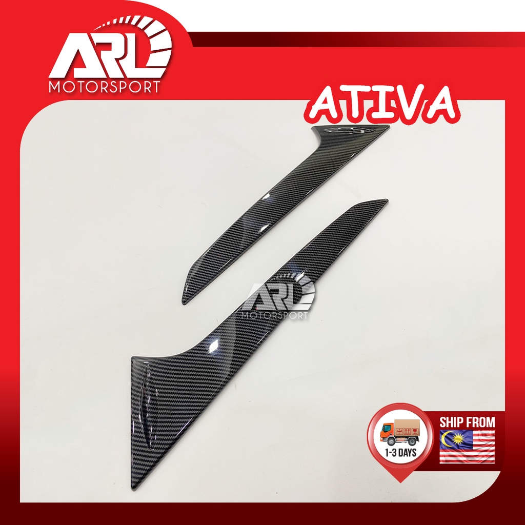 Perodua Ativa (2021-2024) Tail Gate Rear Spoiler Fiber Design Wing Trim ...