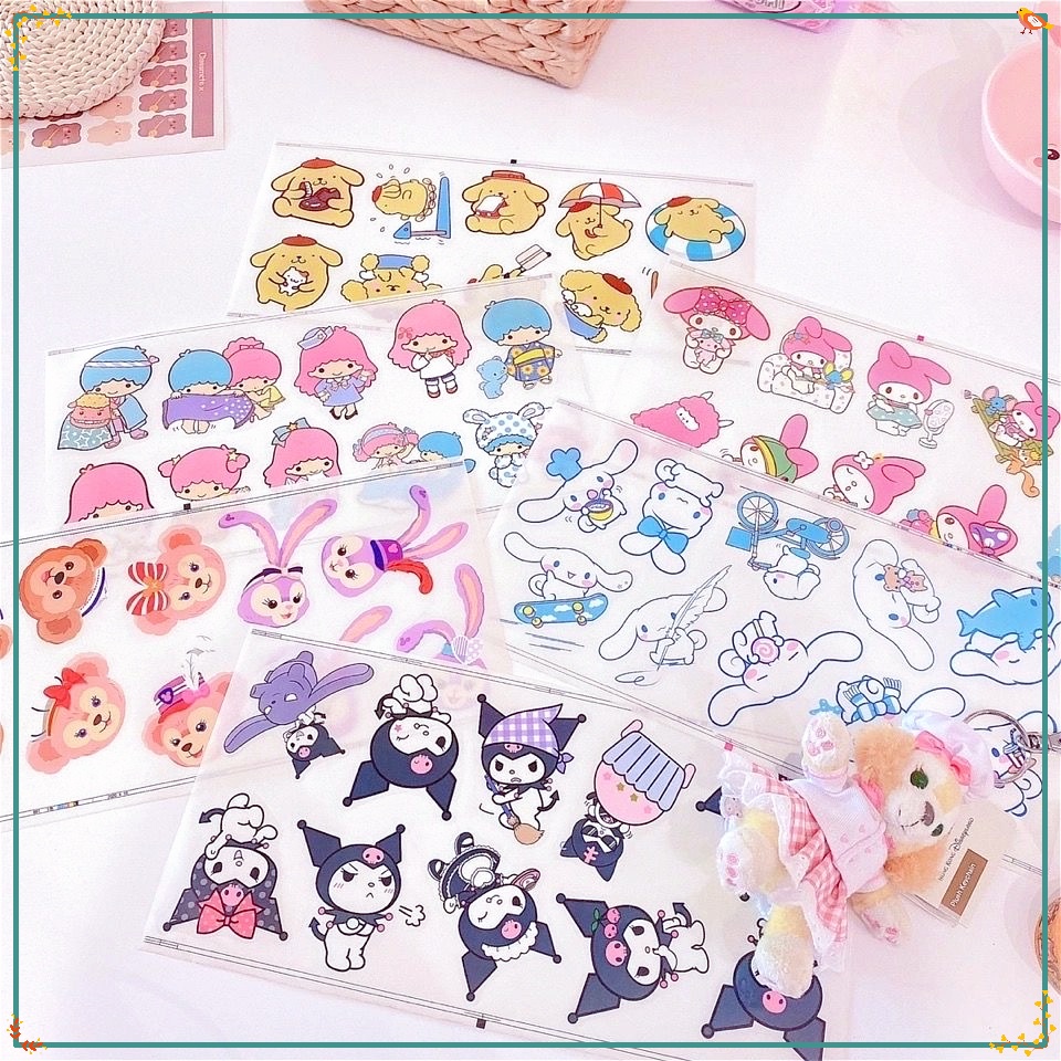 Sanrio Cartoon Pvc Waterproof Sticker Water Cup Accessories Sticker ...