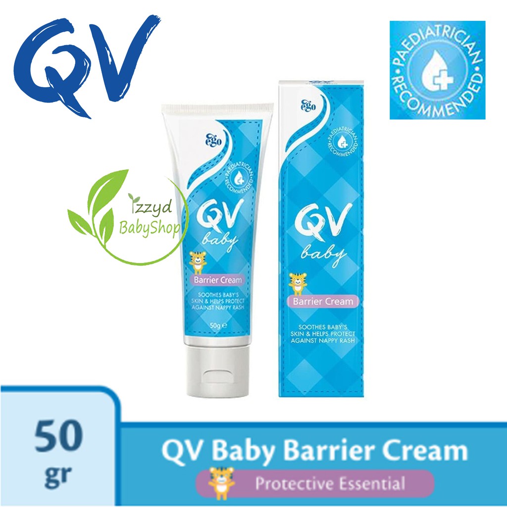 Qv BABY BARRIER CREAM Diaper Rash CREAM 50gr Shopee Singapore